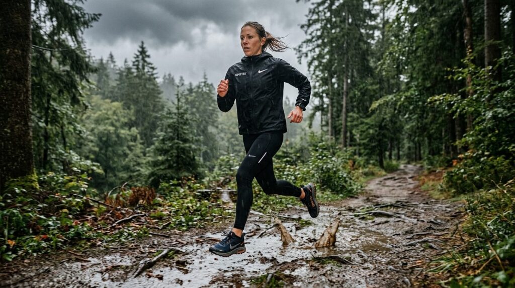 Active lifestyle photograph of a runner wearing Nike Air Max